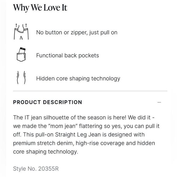 SPANX | NEW Ankle Straight Shapewear Jeans in Vintage Black Women’s Size X-Small - Picture 14 of 15